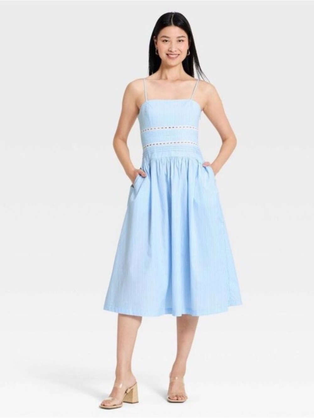 A New Day Women’s Lace Midi Dress Cotton